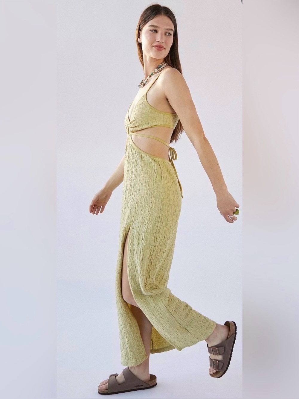 URBAN OUTFITTERS Katara cut out midi dress size medium resortwear vacation